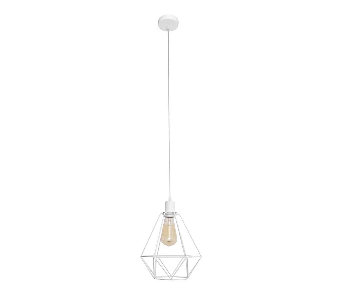 Luster KARO 1xE27/15W/230V biela W-KM 1311/1 WT 1