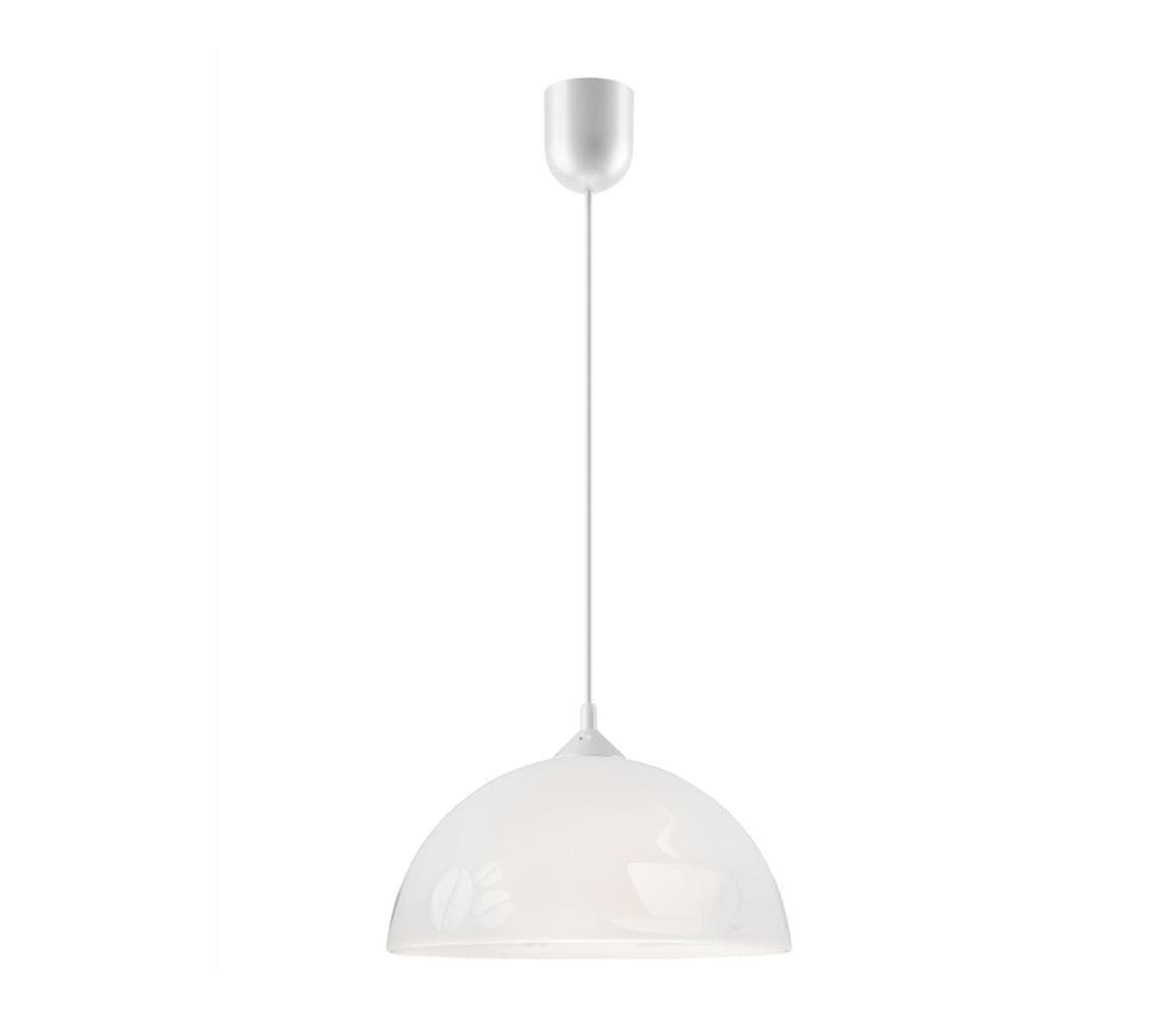 Luster na lanku 1xE27/60W/230V káva LM 1.3.10 BIAŁY 1