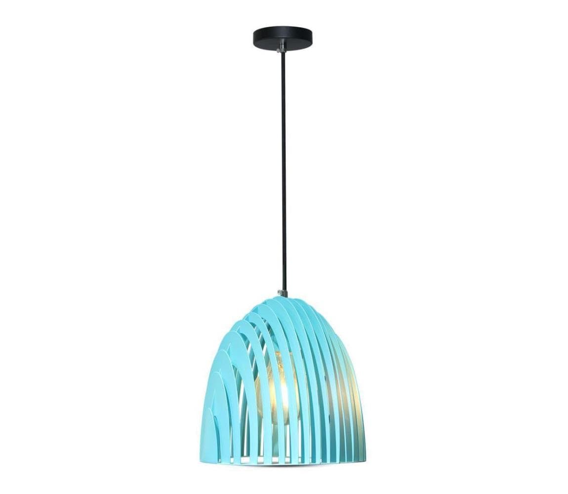 Luster na lanku 1xE27/60W/230V modrá 3953 1