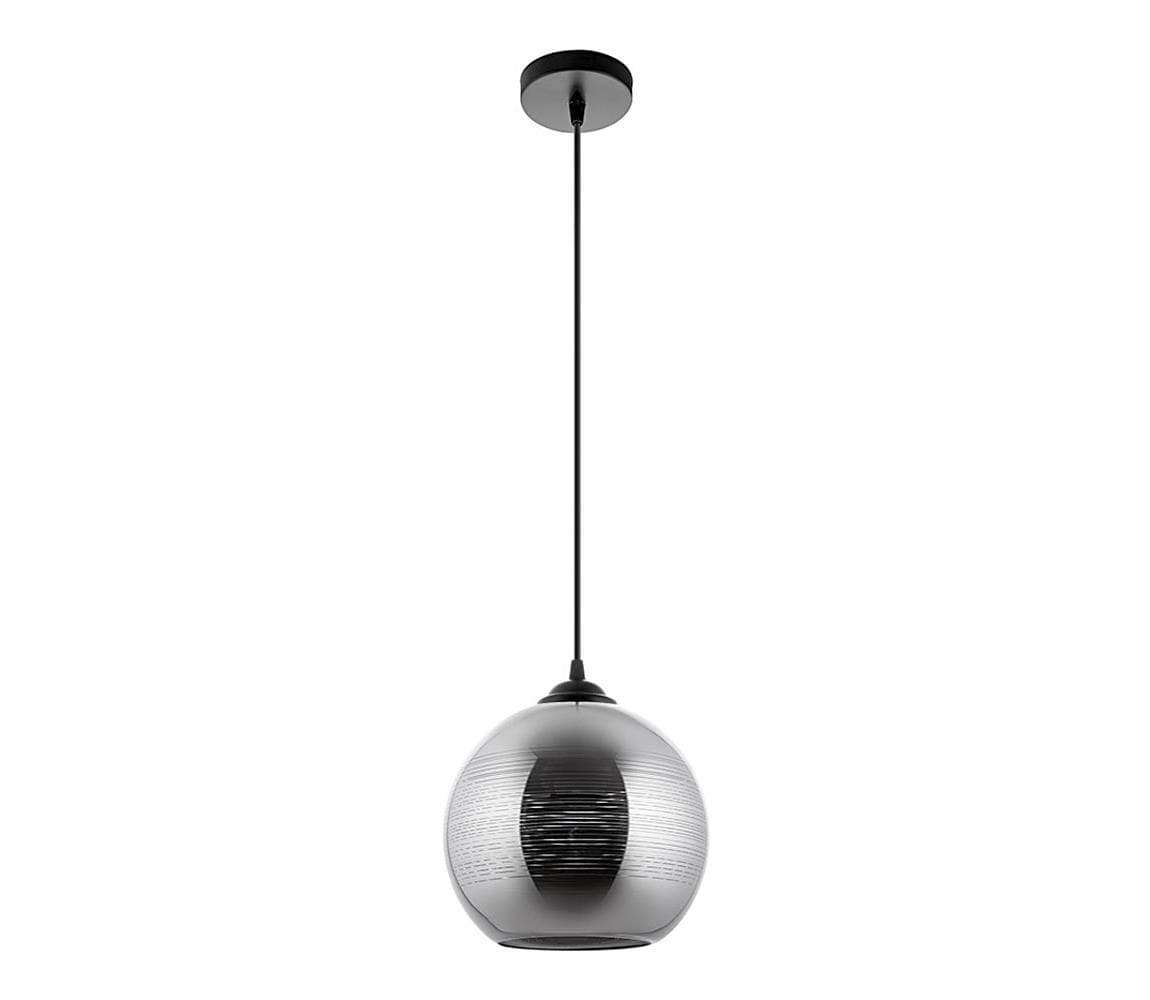 Luster na lanku 1xE27/60W/230V pr. 20 cm čierna W-101/200 1