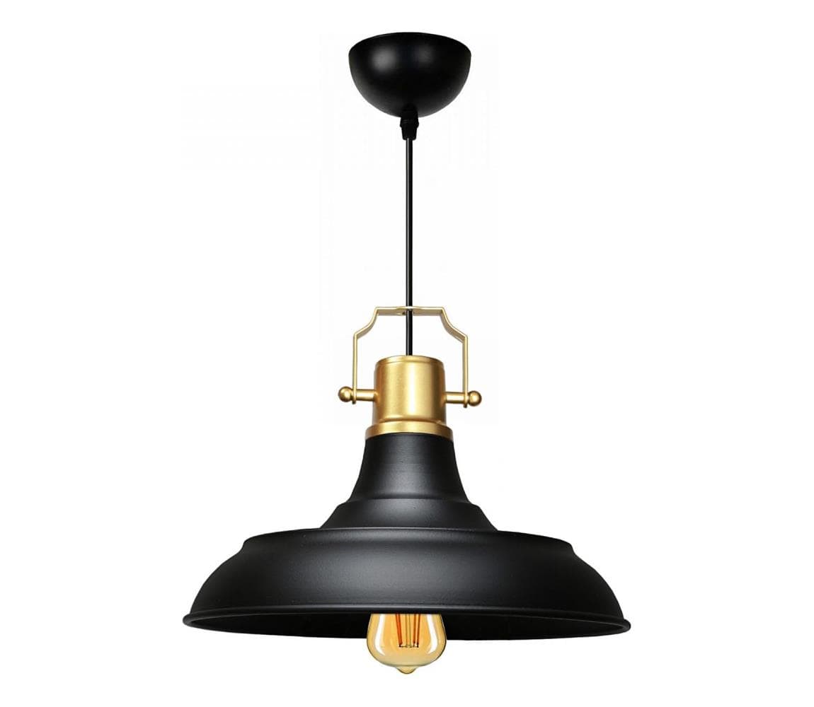 Luster na lanku AYD 1xE27/40W/230V čierna/zlatá 780SGN4605 1