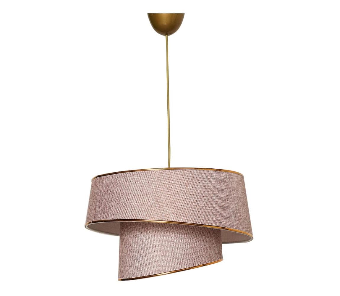 Luster na lanku BARETTE 1xE27/60W/230V ružová 390FLH1628 1