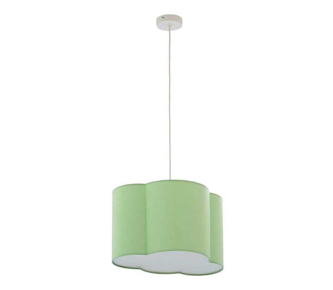Luster na lanku CLOUD 1xE27/25W/230V zelená 6076 1