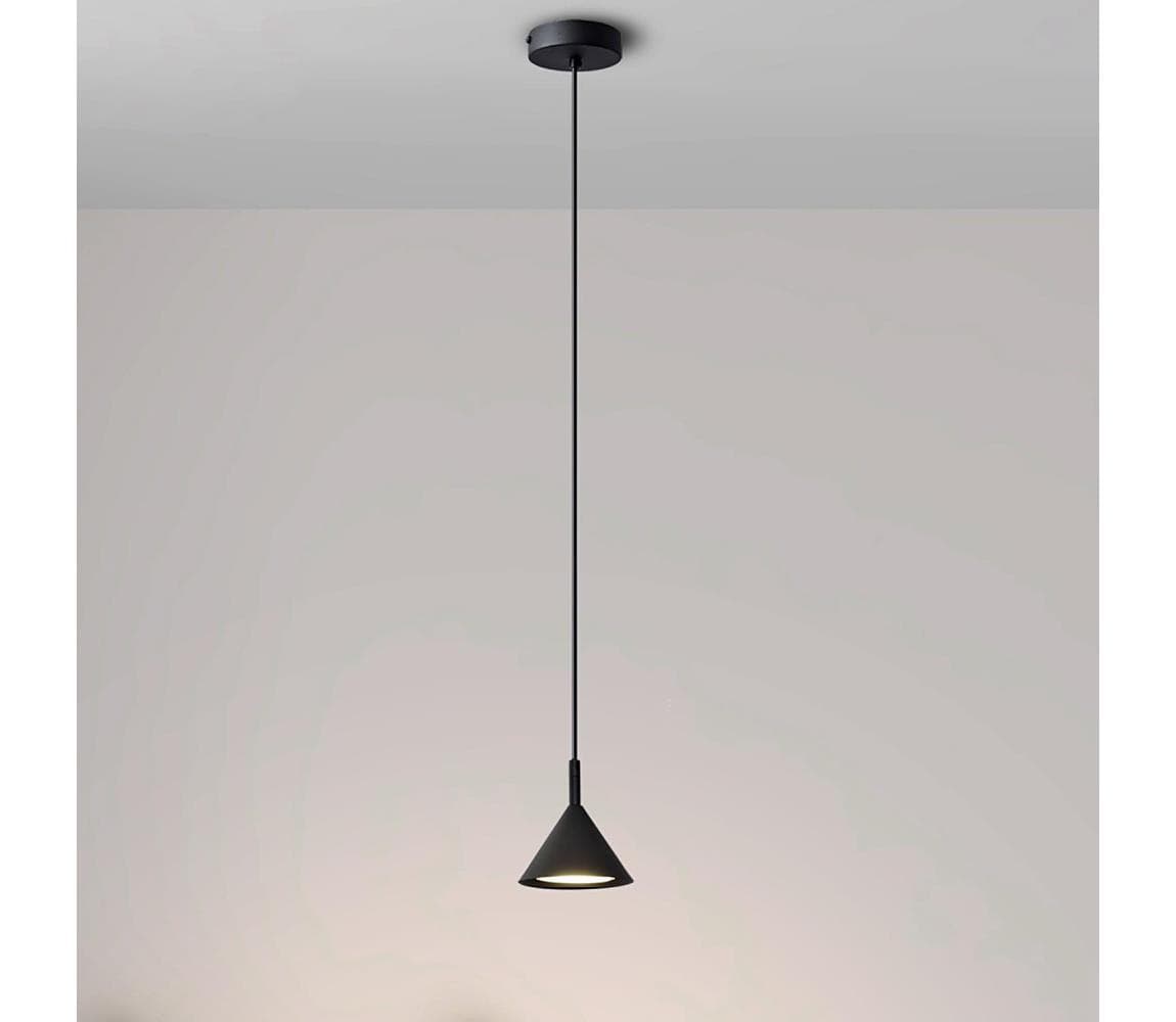 Luster na lanku ETNA 1xGX53/15W/230V čierna W-KMS 1920/1 BK-B 1
