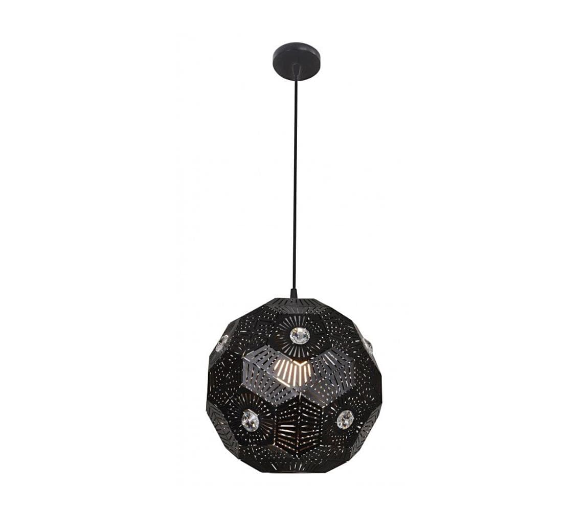 Luster na lanku EUPHORIA 1xE27/40W/230V čierna 31-69764 1