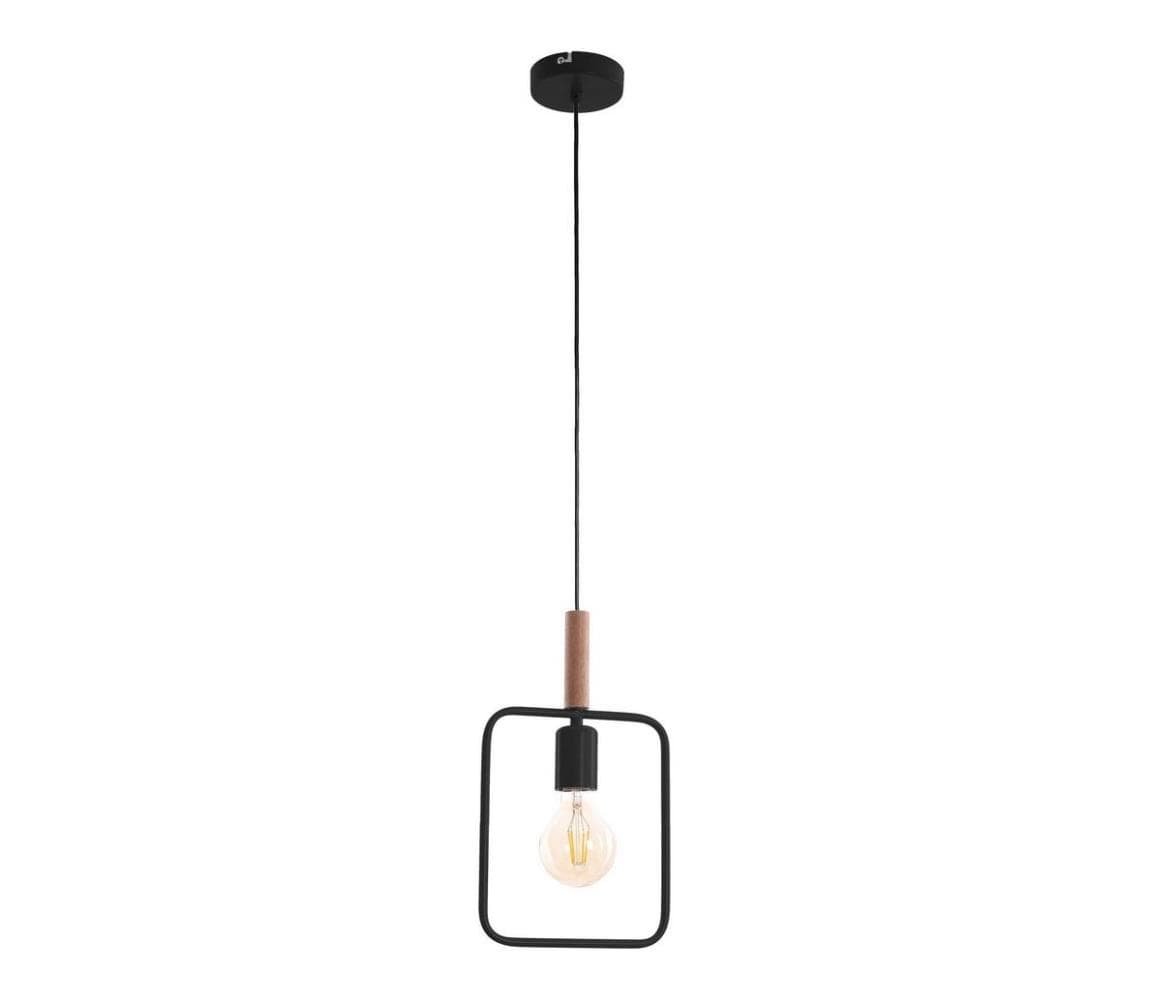 Luster na lanku FRAME 1xE27/60W/230V čierna 31-73501 1
