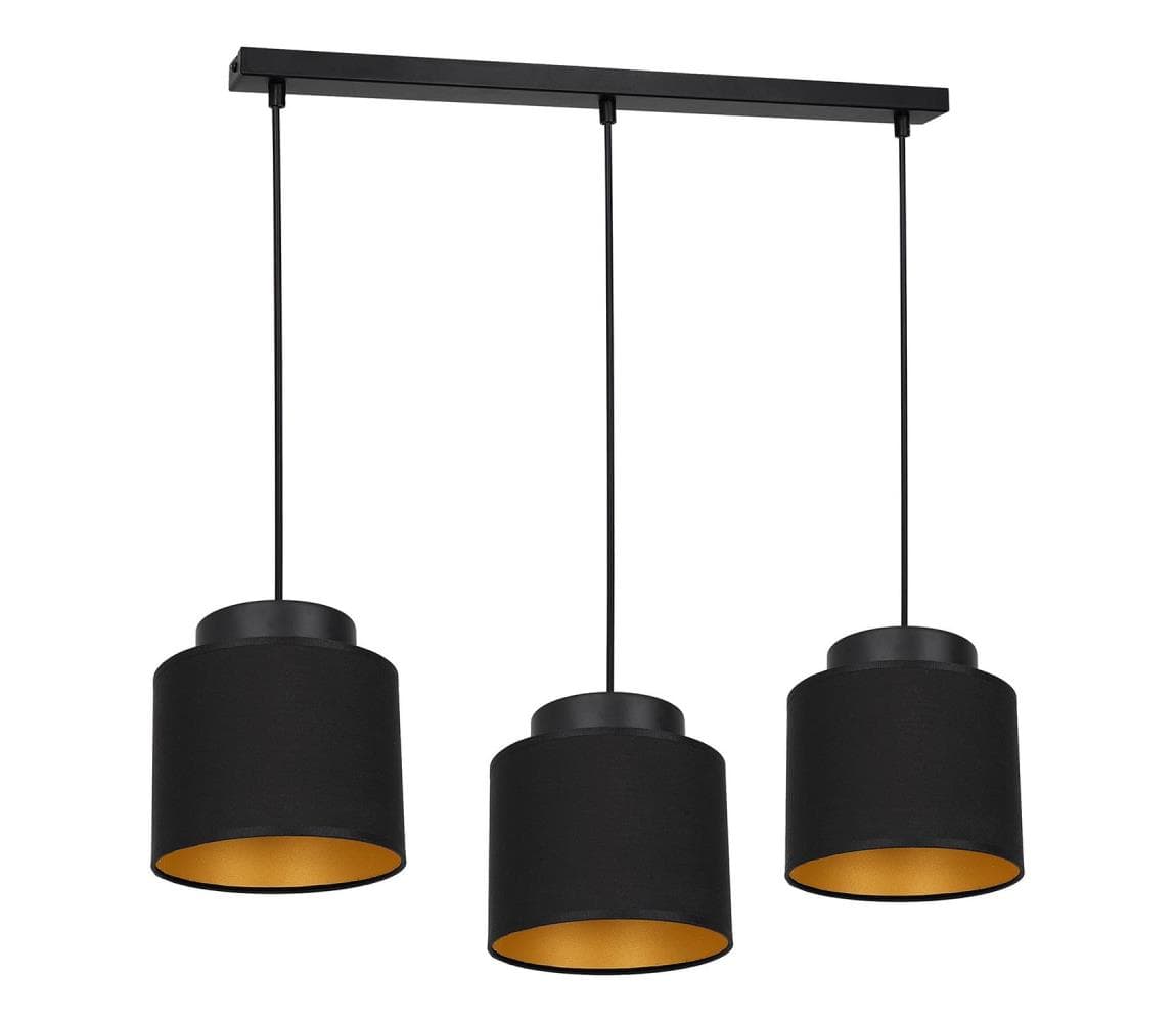 Luster na lanku FRODI 3xE27/60W/230V čierna 3182 1