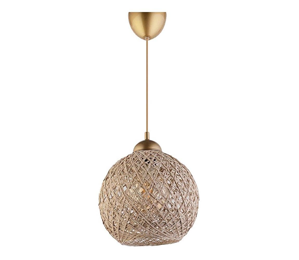 Luster na lanku JUTE 1xE27/60W/230V béžová 390FLH1568 1