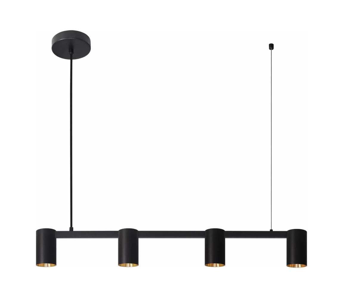 Luster na lanku MARIBEL 4xGU10/10W/230V čierna 326171 1