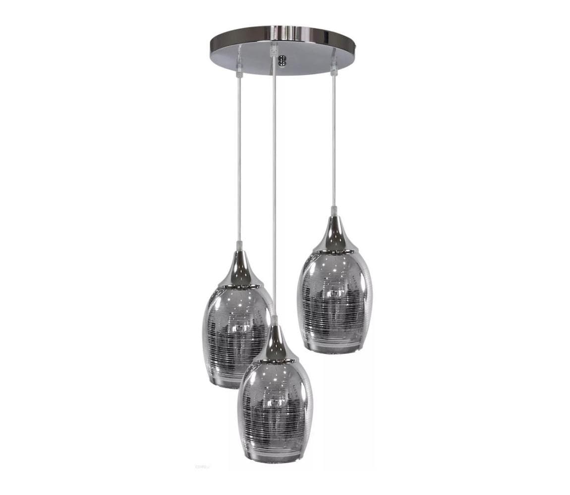 Luster na lanku MARINA 3xE27/60W/230V chróm 33-60181 1