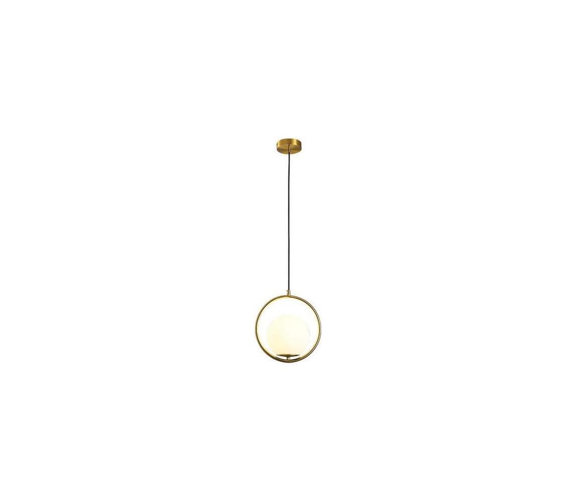 Eurolamp Luster na lanku ORBA 1xE27/15W/230V mosadz 144-28501 1