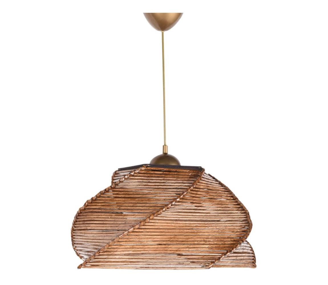 Luster na lanku PENTAGONE 1xE27/60W/230V hnedá 390FLH1606 1