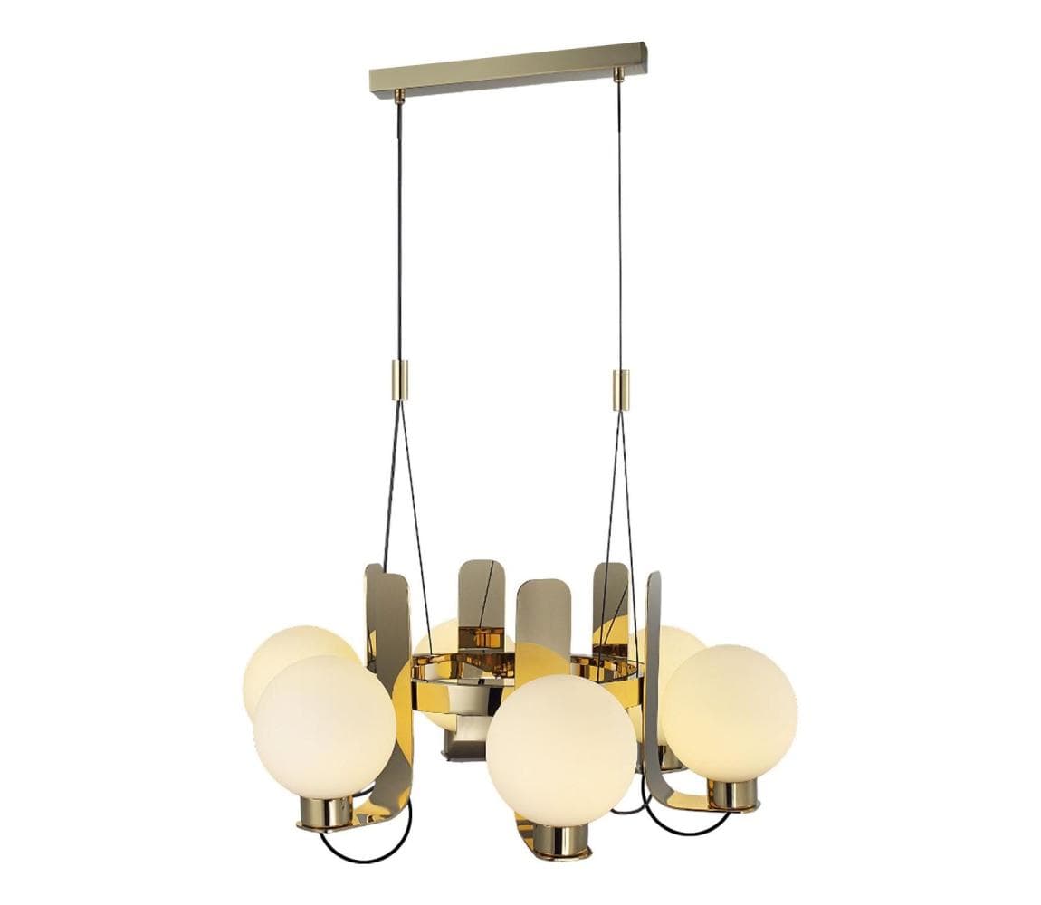 Luster na lanku REGGIO 6xE27/40W/230V zlatý 701CHD1719 1