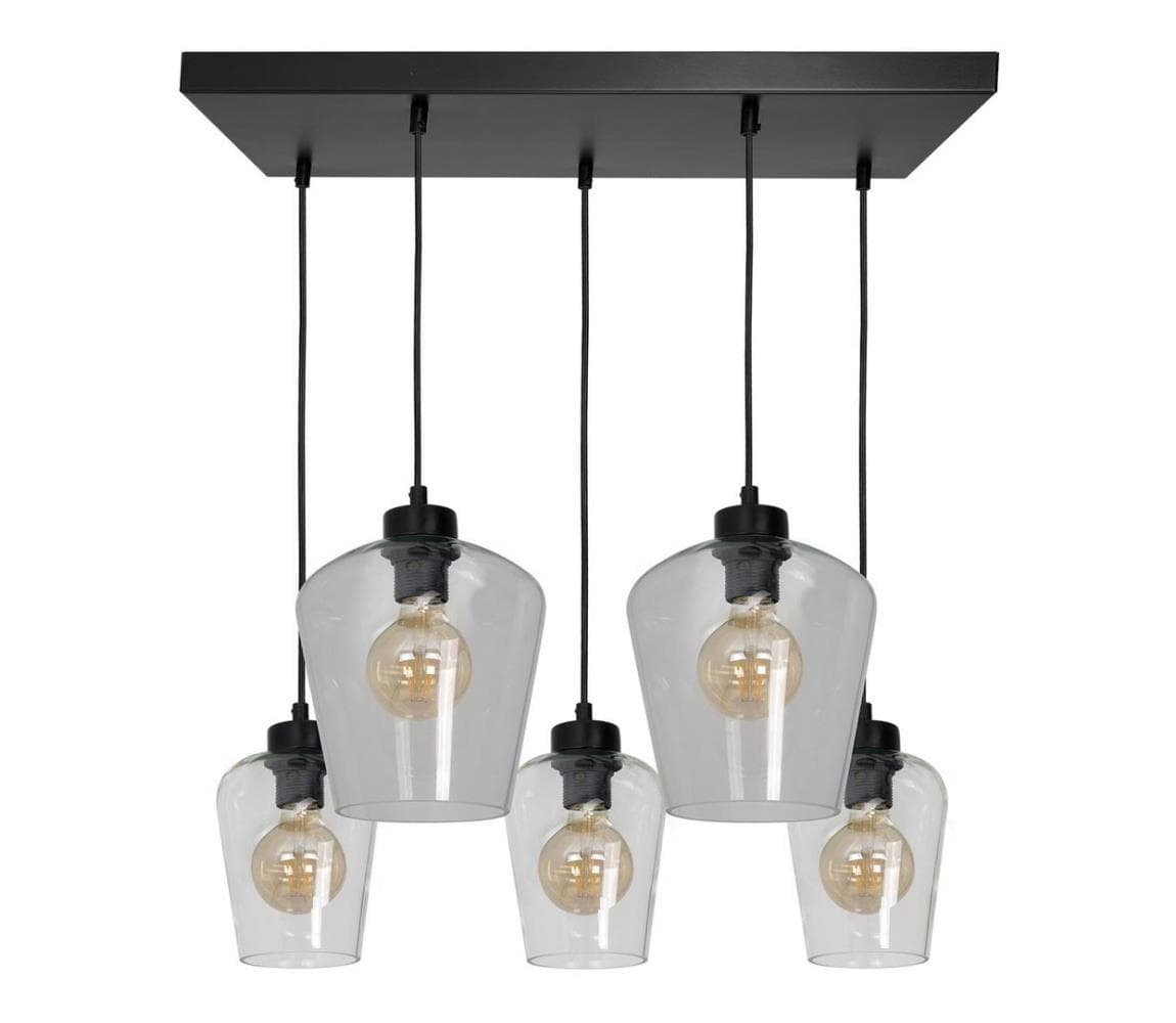 Luster na lanku SANTIAGO 5xE27/60W/230V číra MLP6615 1