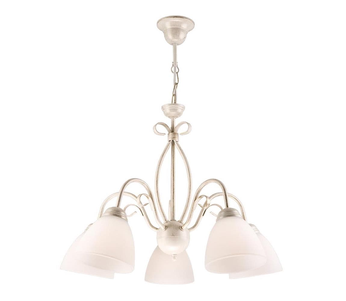 Luster na reťazi ADELLE 5xE27/60W/230V LM 5.6 BIAŁY 1