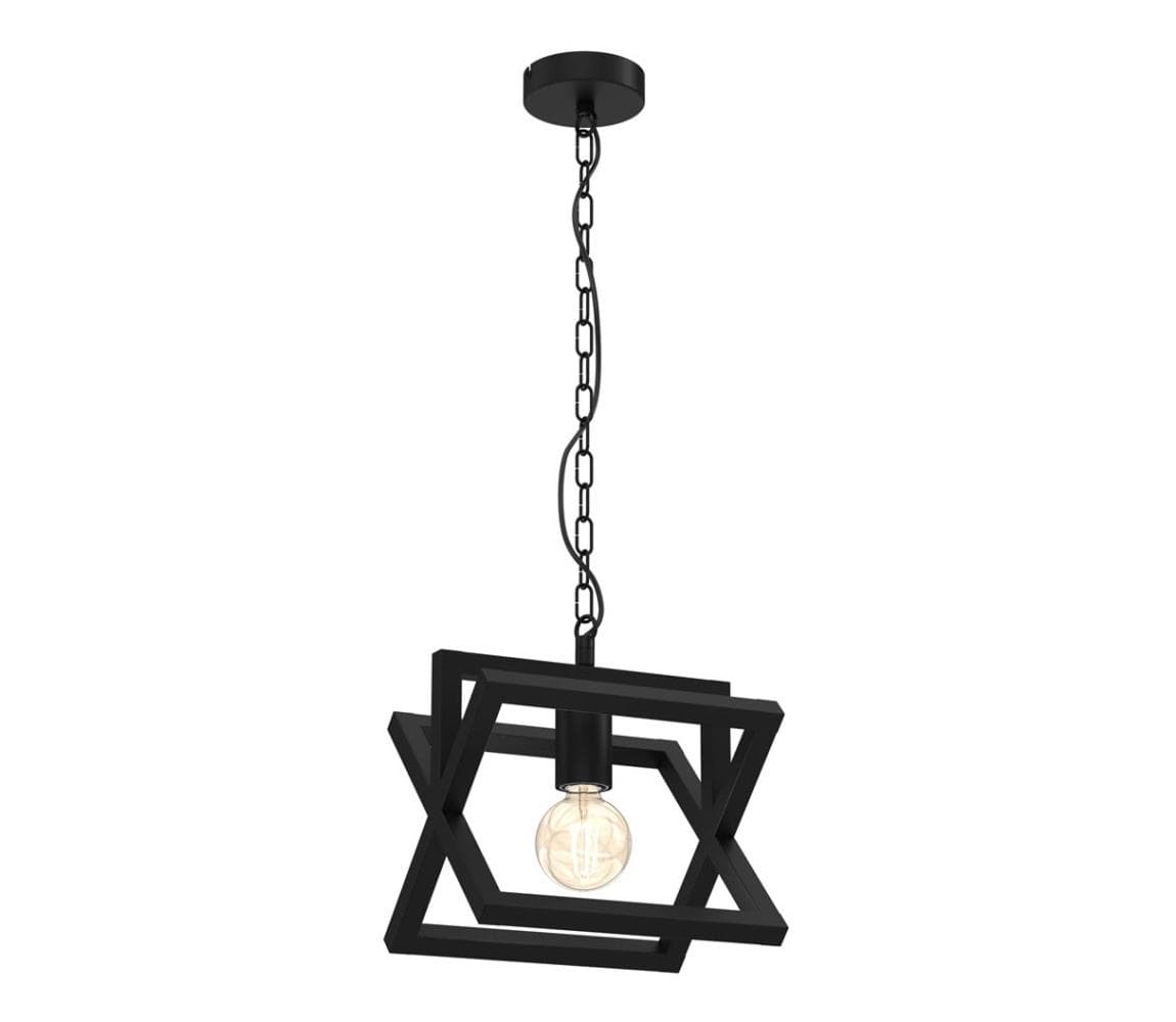 Luster na reťazi ARNOLD 1xE27/60W/230V čierna MLP8562 1