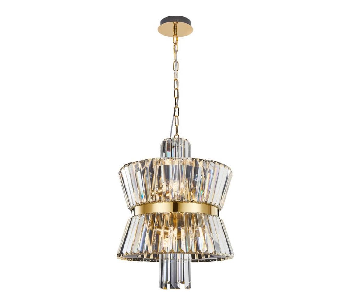 Luster na reťazi AURELIA 8xE14/40W/230V zlatá ML0403 1