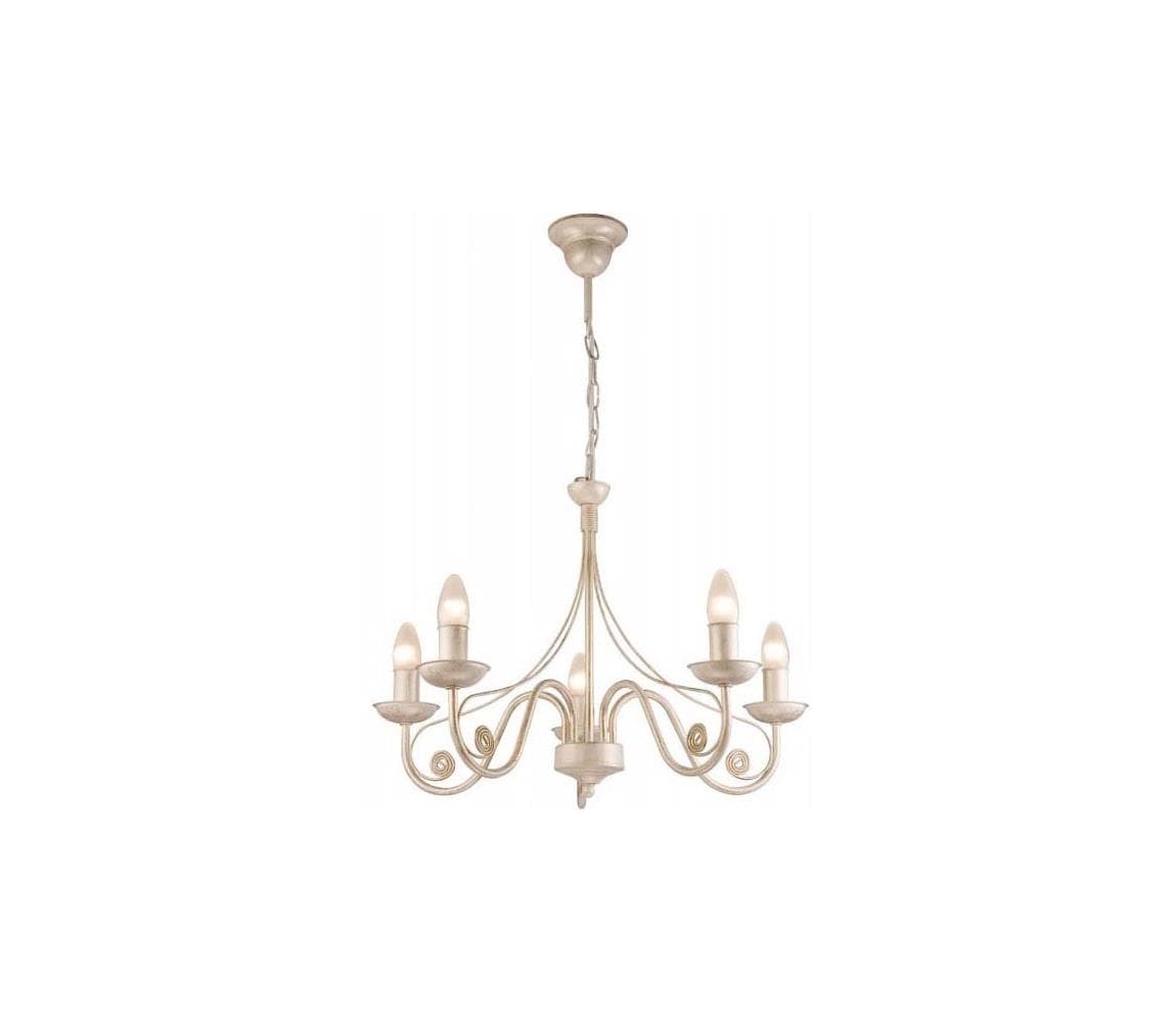 Luster na reťazi DONATO 5xE14/40W/230V LM 5.29 BIAŁY 1