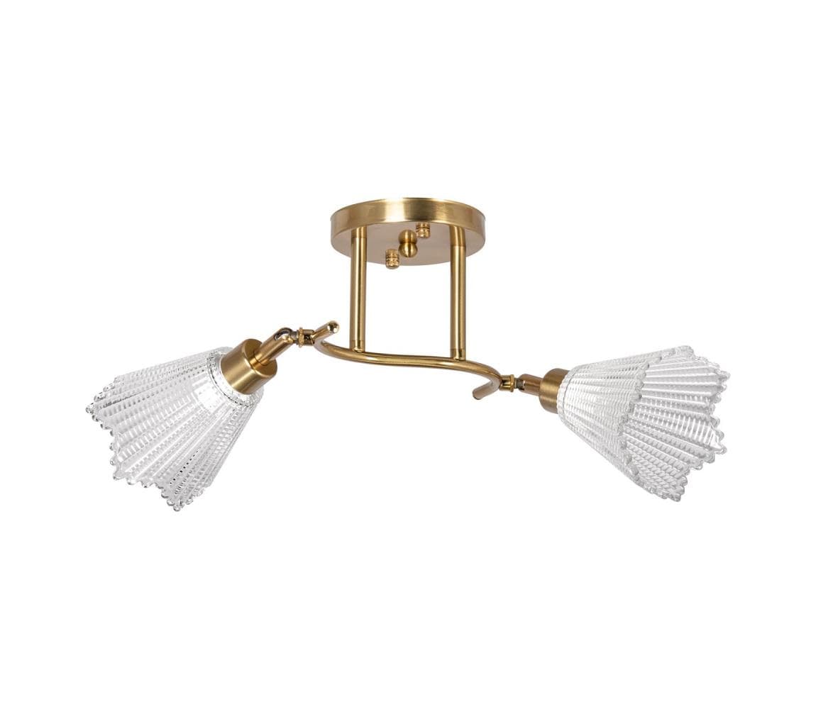 Luster na tyči 2xE14/60W/230V zlatá W-N6578/2 1