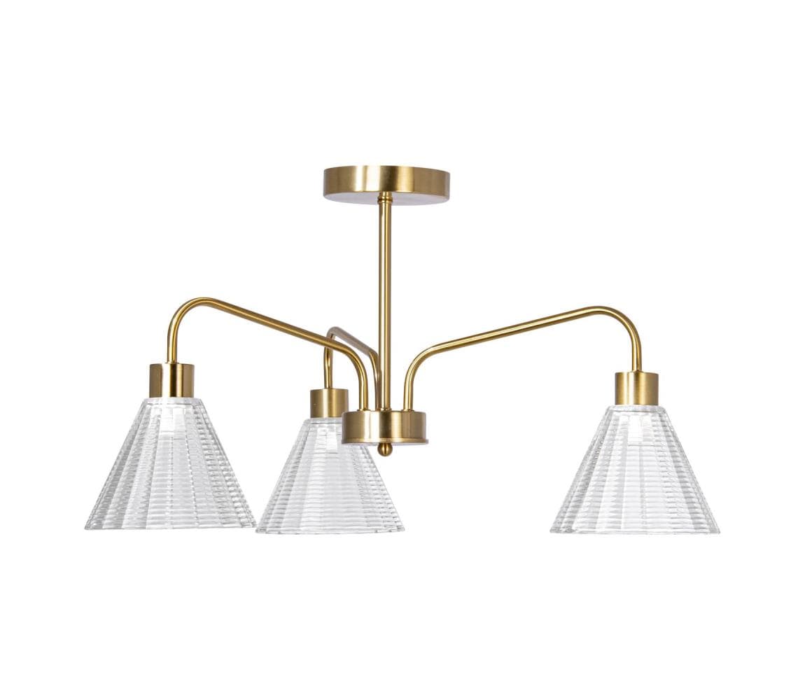 Luster na tyči 3xE27/60W/230V zlatá W-N6598/3 1