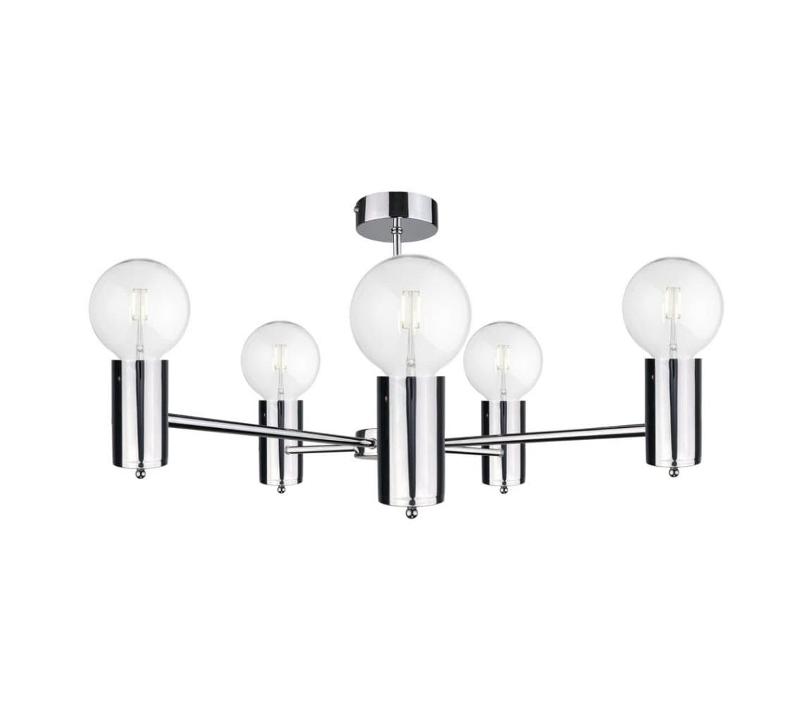 Luster na tyči ARD 5xE27/60W/230V lesklý chróm 1718/22 1