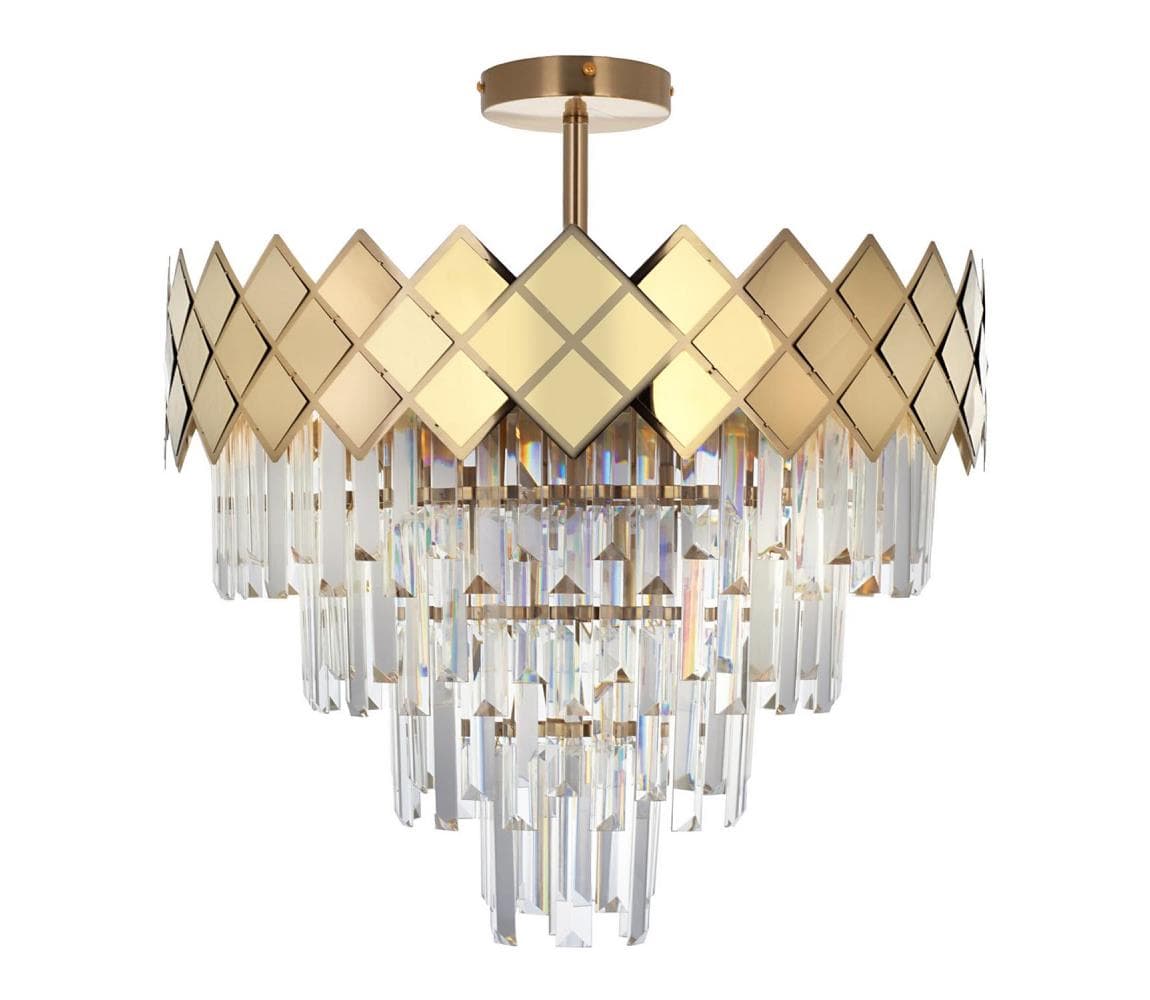 Luster na tyči CARISMA 9xE14/40W/230V zlatá ML8891 1