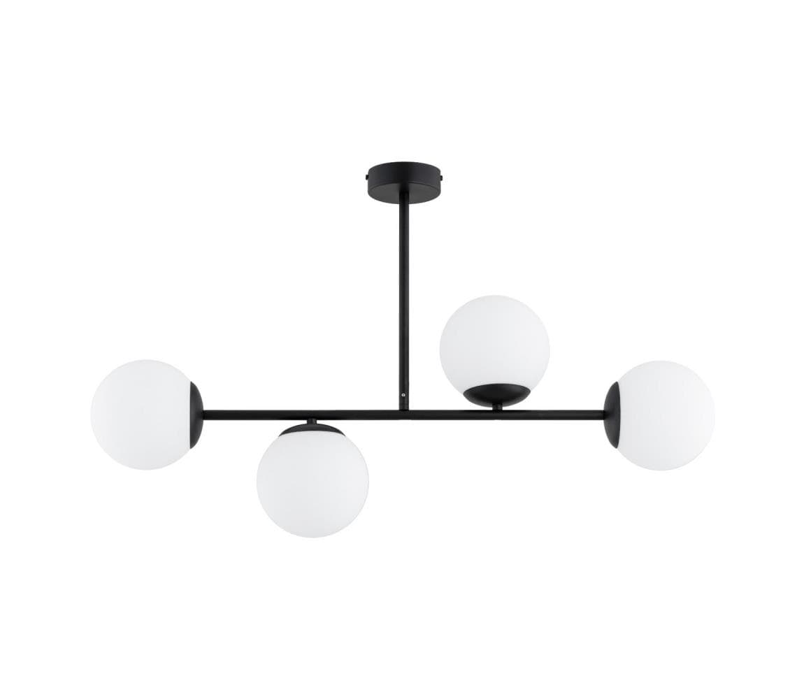 Luster na tyči GLORIS 4xE14/10W/230V čierny 63432 1