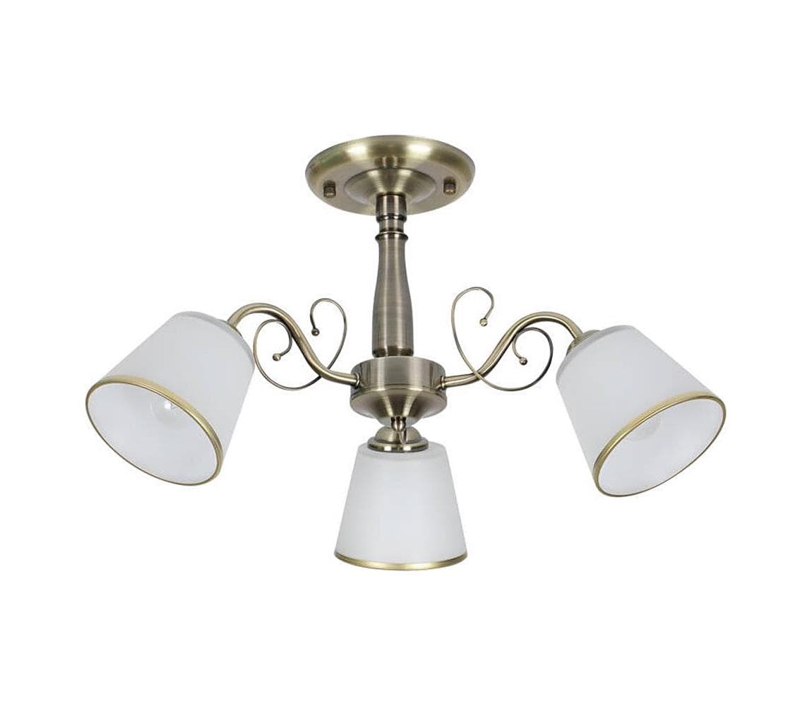 Luster na tyči LOSANNA 3xE14/40W/230V mosadz 33-26590 1