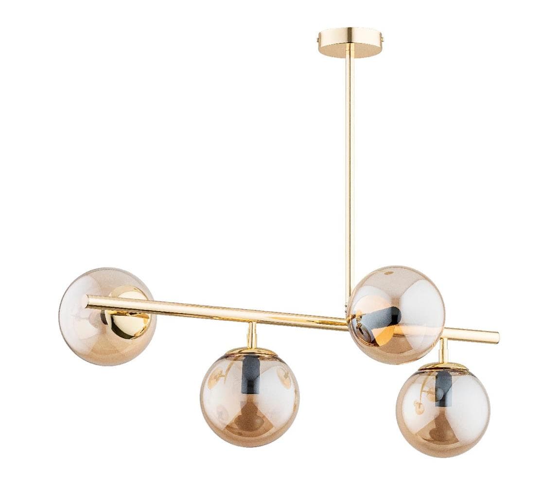 Luster na tyči LUNGO 4xE14/10W/230V zlatá 63030 1