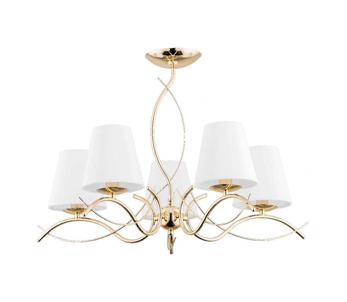 Luster na tyči MONZA 5xE14/10W/230V zlatá 27615 1