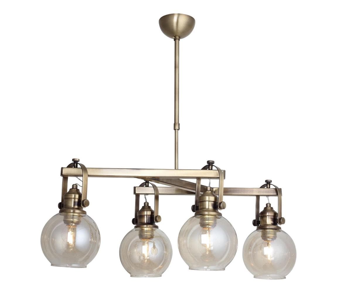 Luster na tyči POLINO 4xE27/40W/230V bronzový 341LCA1167 1