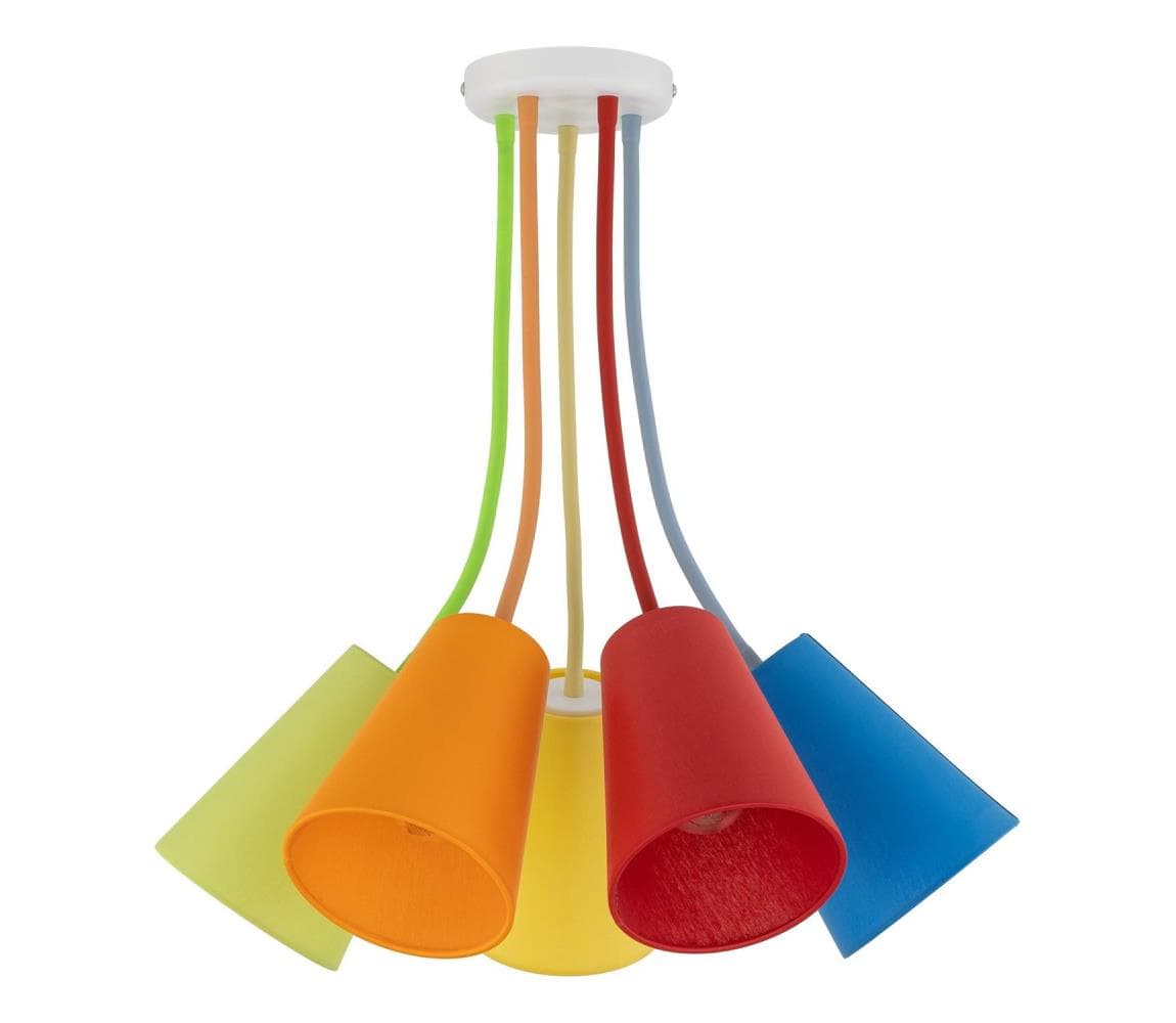 luster na tyči WIRE COLOUR 5xE27/60W/230V 2107 1