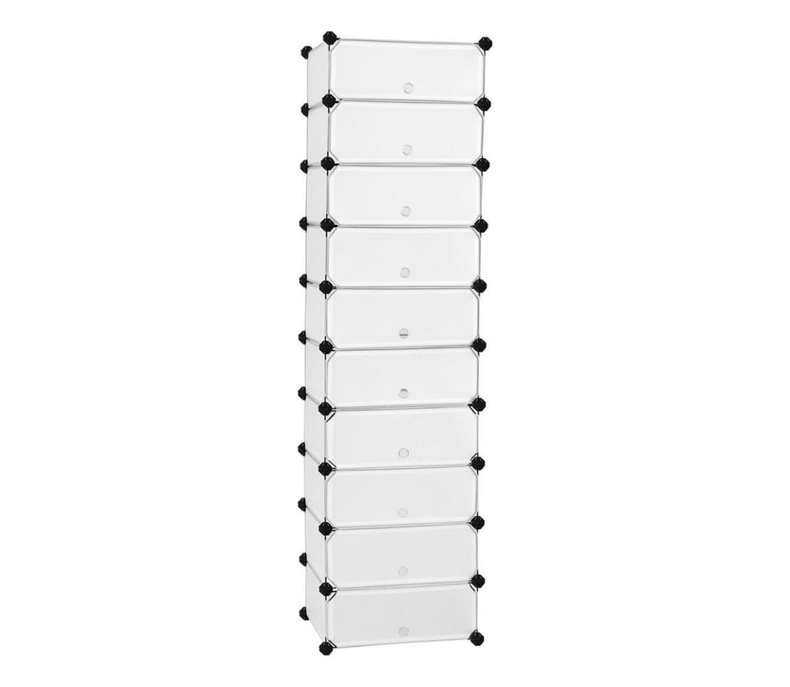 Modulárny regál so zásuvkami BOXIFY, biely LPC10W 1