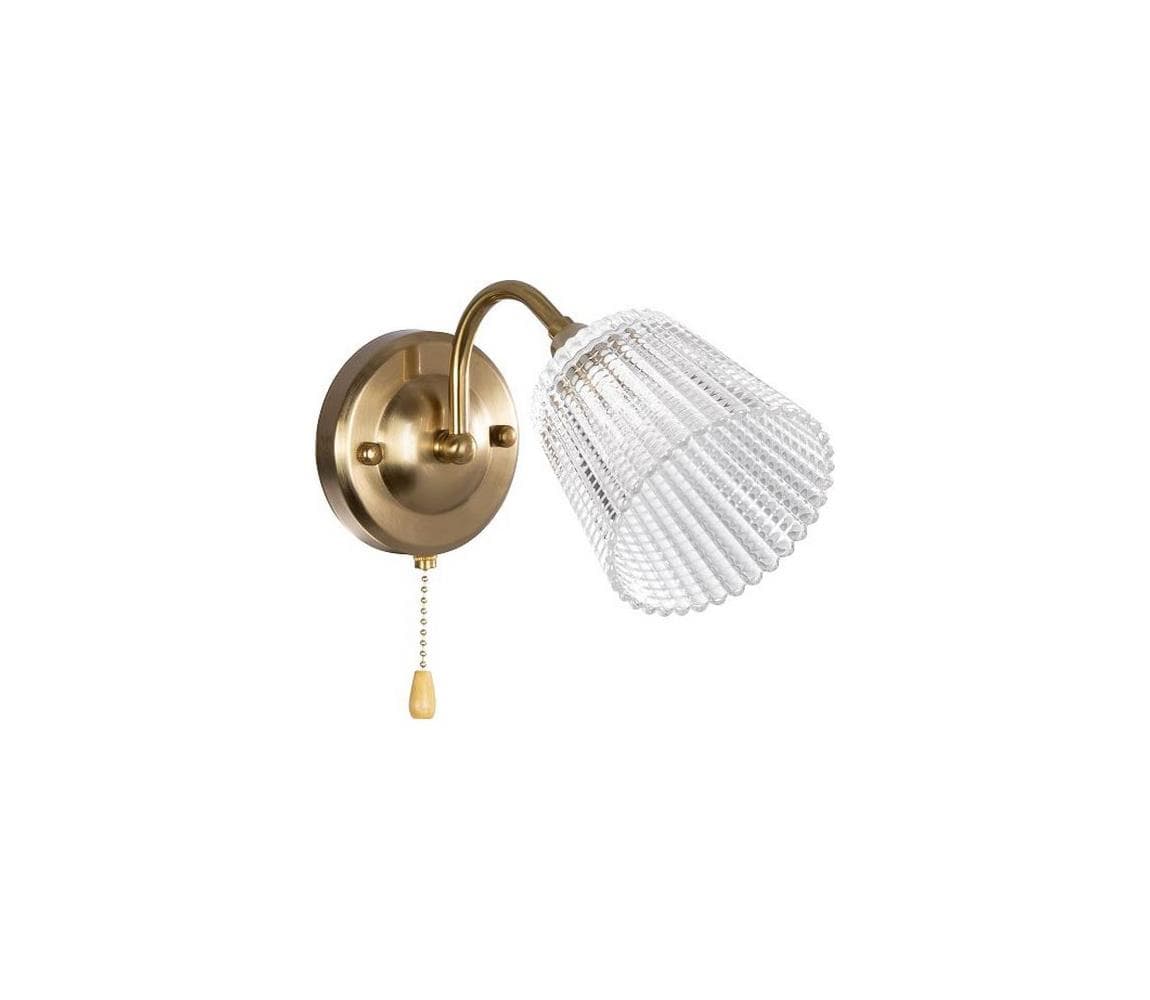 Nástenná lampa 1xE14/60W/230V zlatá K-N6580/1W 1