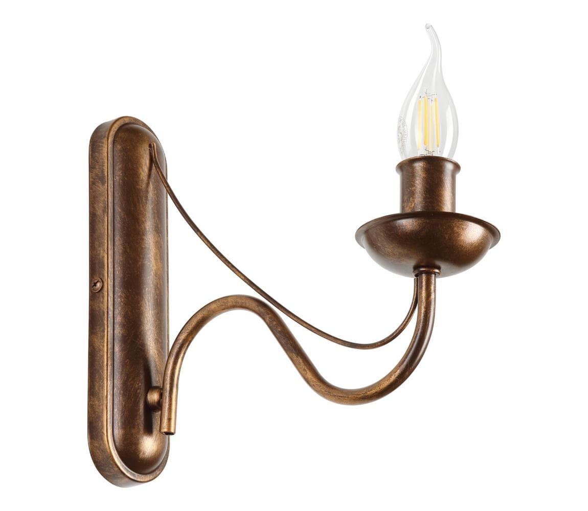 Nástenná lampa ANTON 1xE14/60W/230V bronzová KM-1.294/BRĄZ 1