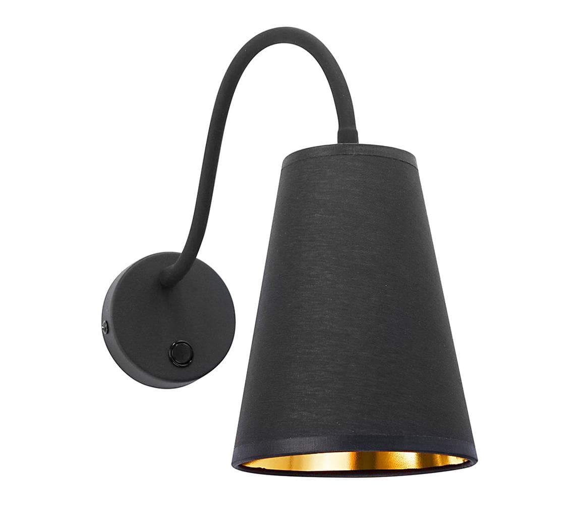Nástenná lampa WIRE 1xE27/15W/230V čierna/zlatá 826 1