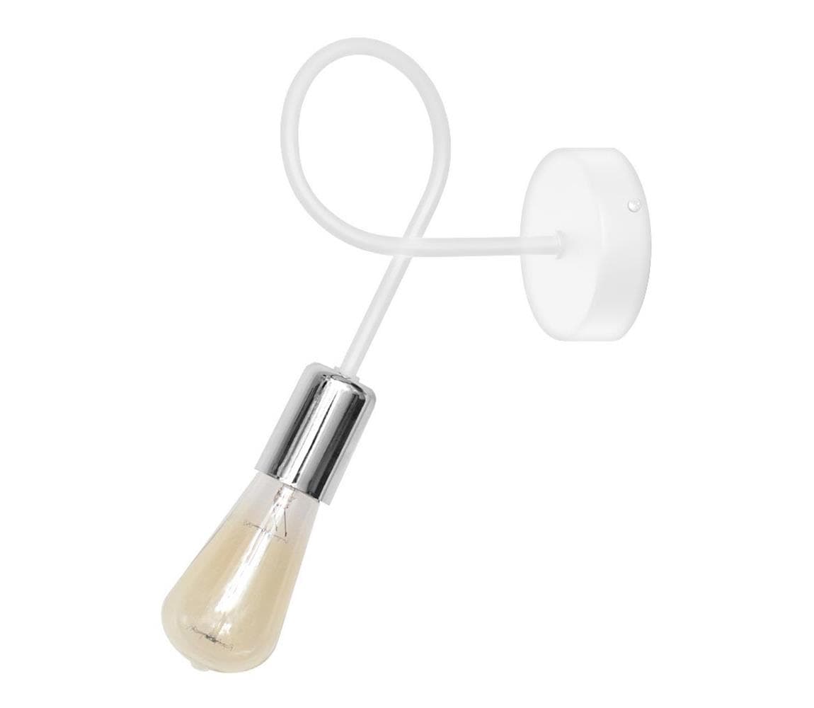 Nástenná lampička OXFORD 1xE27/15W/230V biela K-2016/1 WT+CH/H 1