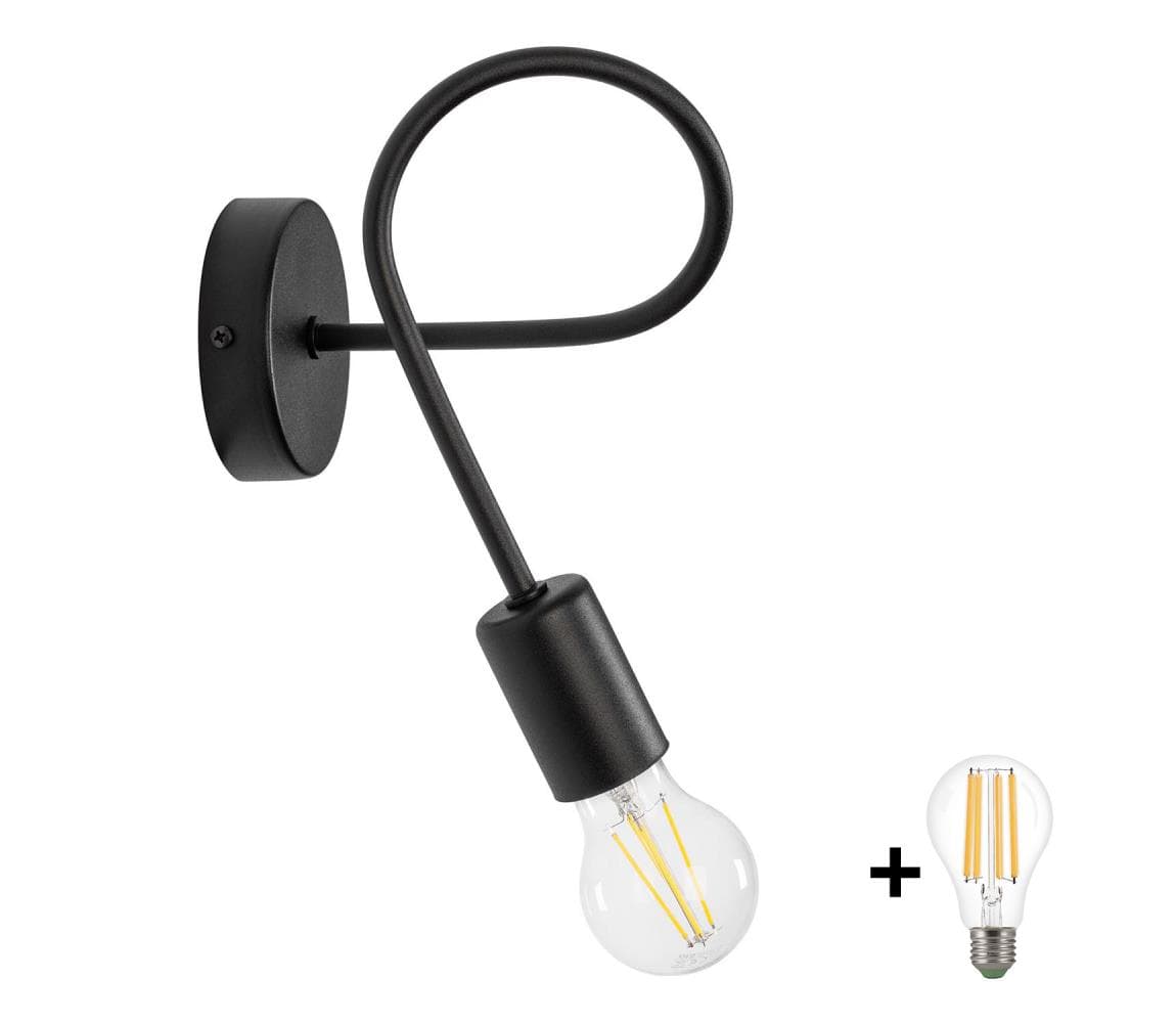 Nástenná lampička OXFORD 1xE27/15W/230V K-2016/1 BK/H 1