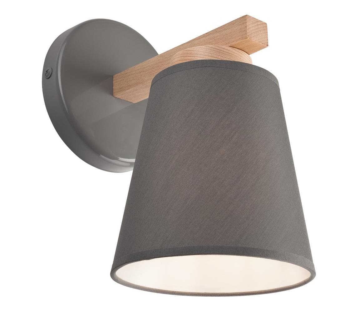 Nástenné svietidlo ELLIE 1xE27/60W/230V sivé KM-1.113 GREY 1