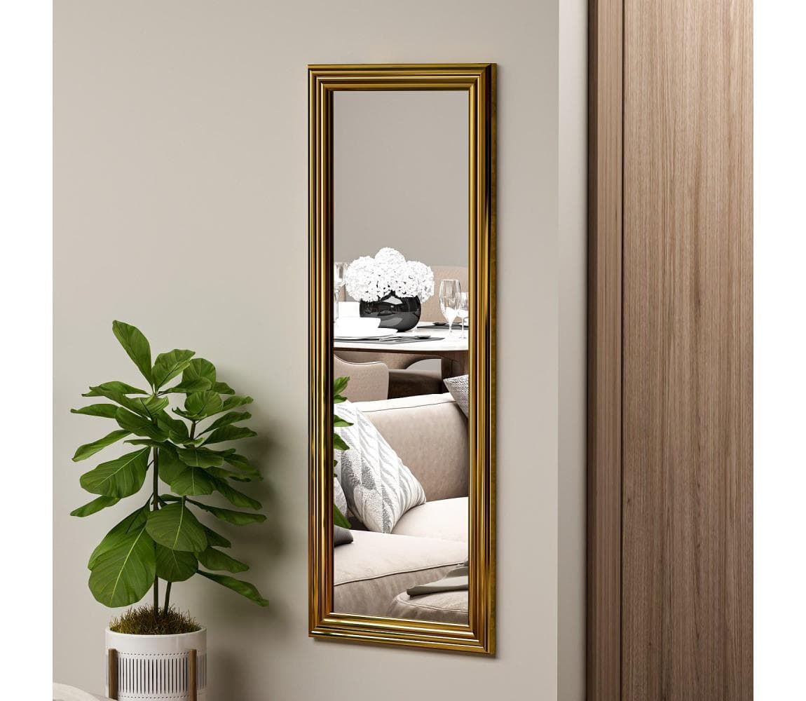Nástenné zrkadlo SMOOTH 105x40 cm zlatá 116SAM1132 1