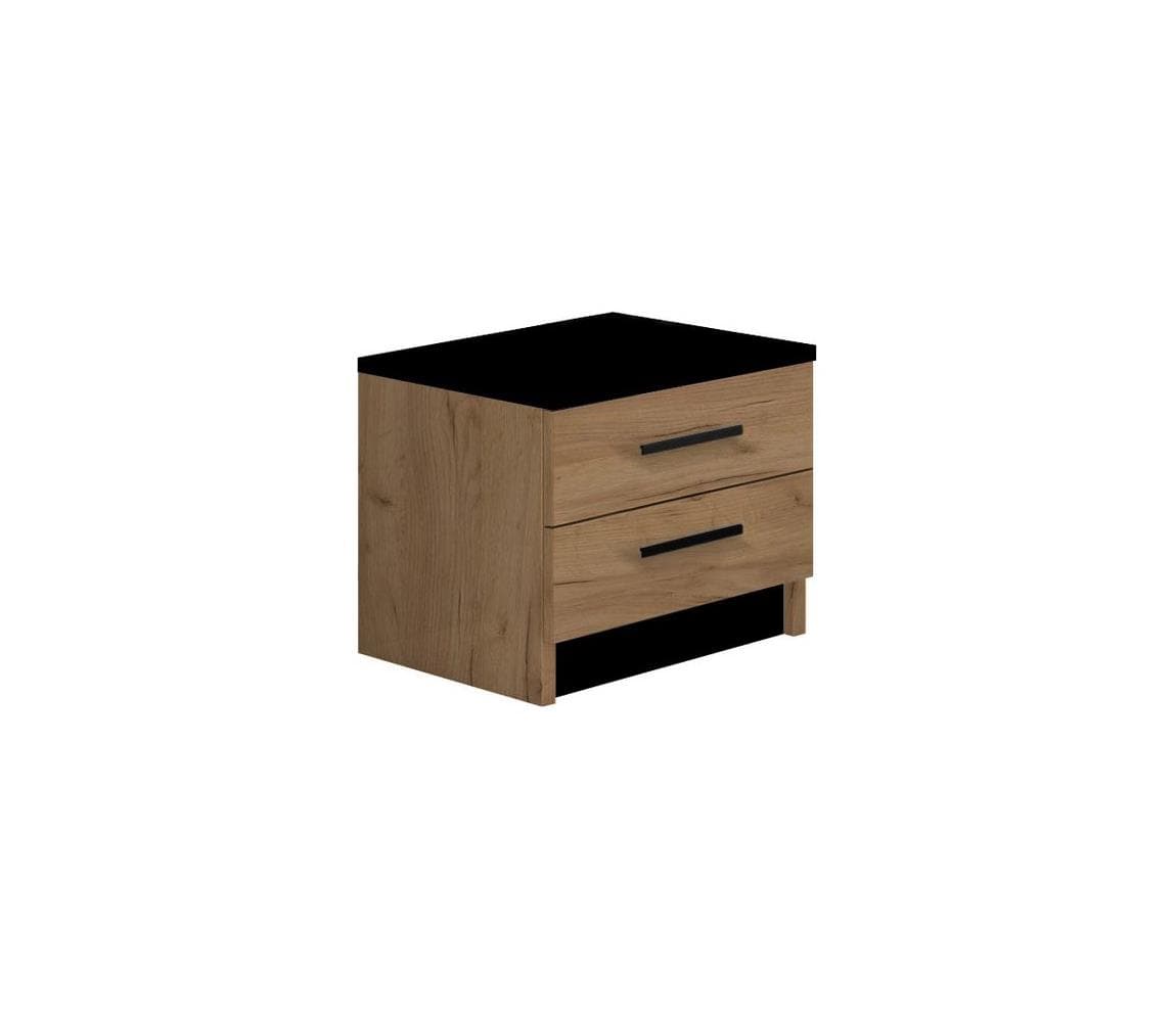 Nočný stolík TOD dub craft/čierna Stolik Nocny Craft/Czarny 1