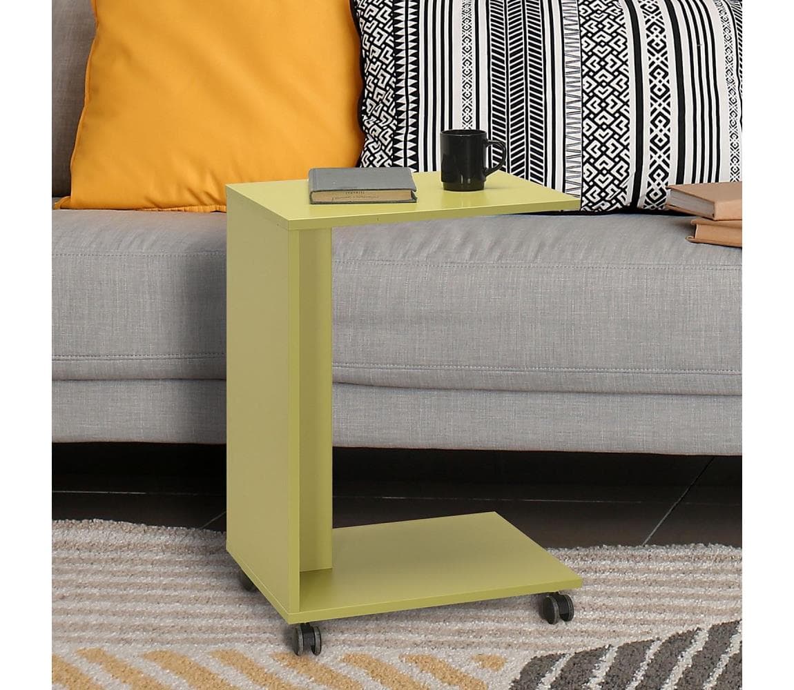 Adore Furniture Odkladací stolík 65x35 cm zelená 479ADR1795 1