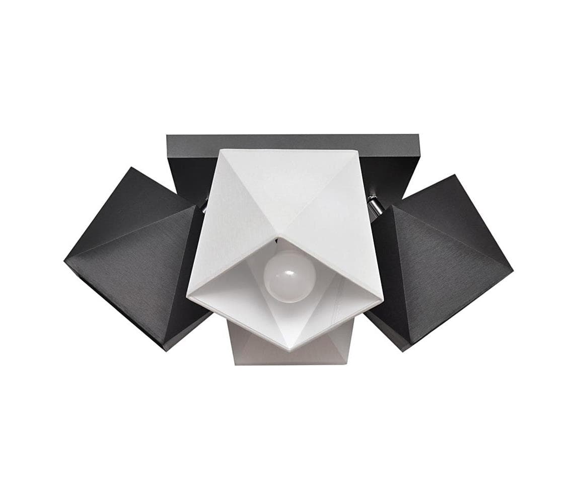 Prisadený luster ADAMANT 4xE27/15W/230V P-KWD 0501/4 BK+GR 1