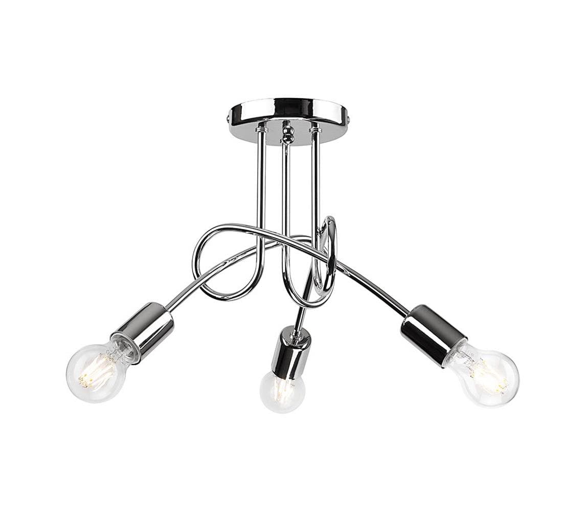 Prisadený luster CAMILLA 3xE27/60W/230V LM 3.79 chrom 1