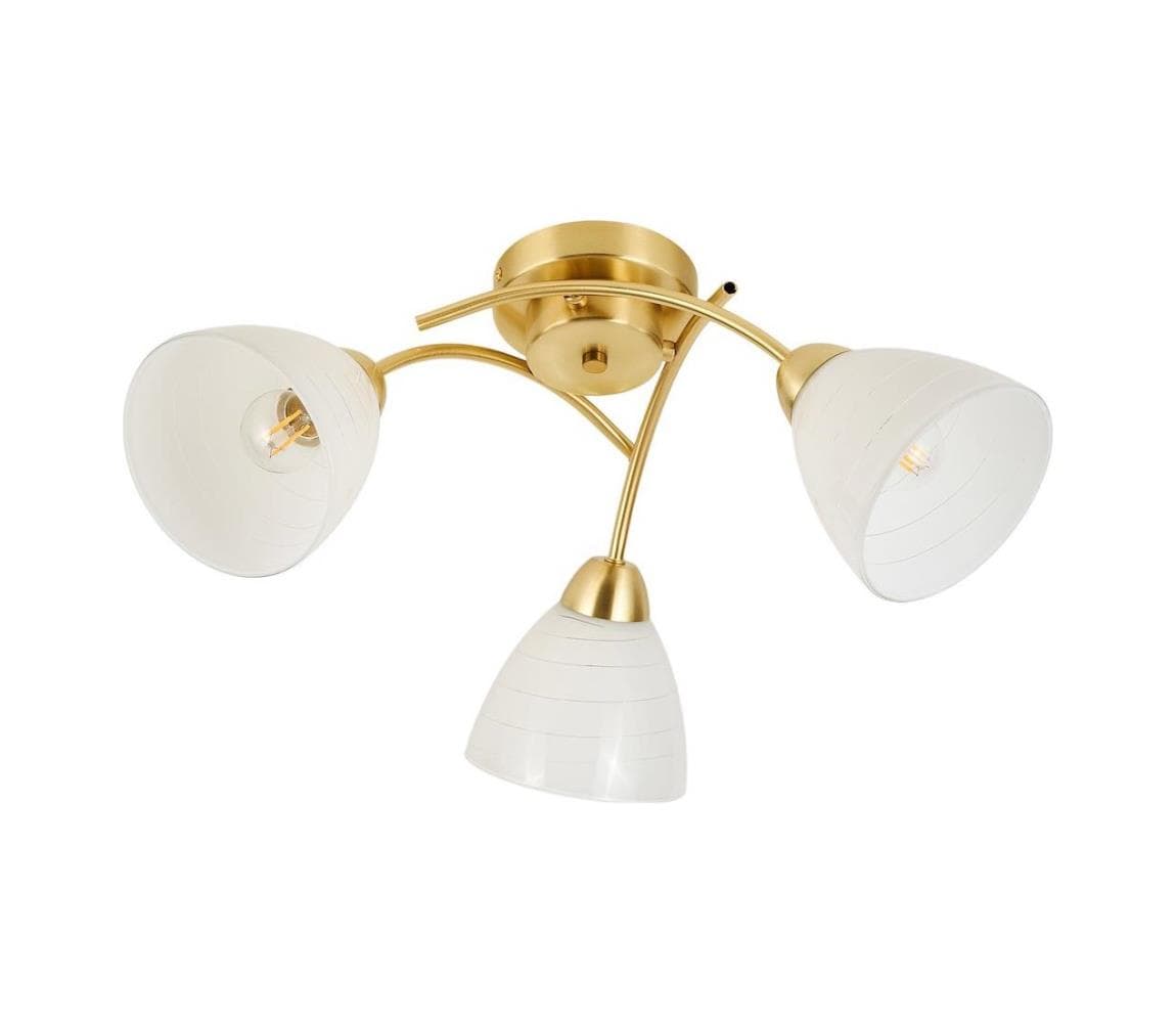 Prisadený luster CLARA 3xE27/15W/230V zlatý ML2760 1