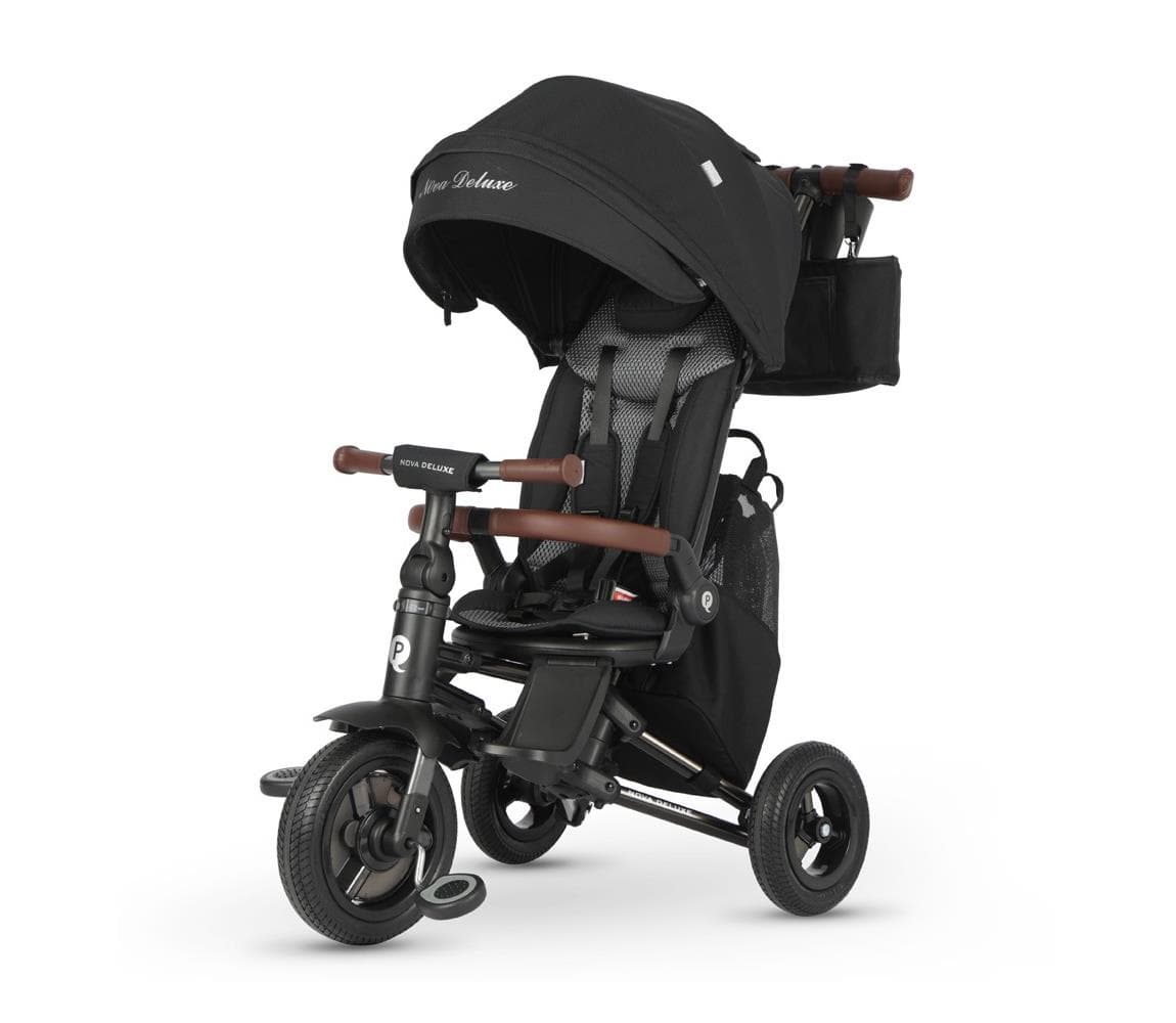 QPlay - Detská trojkolka 5v1 NOVA DELUXE čierna S702_Black 1
