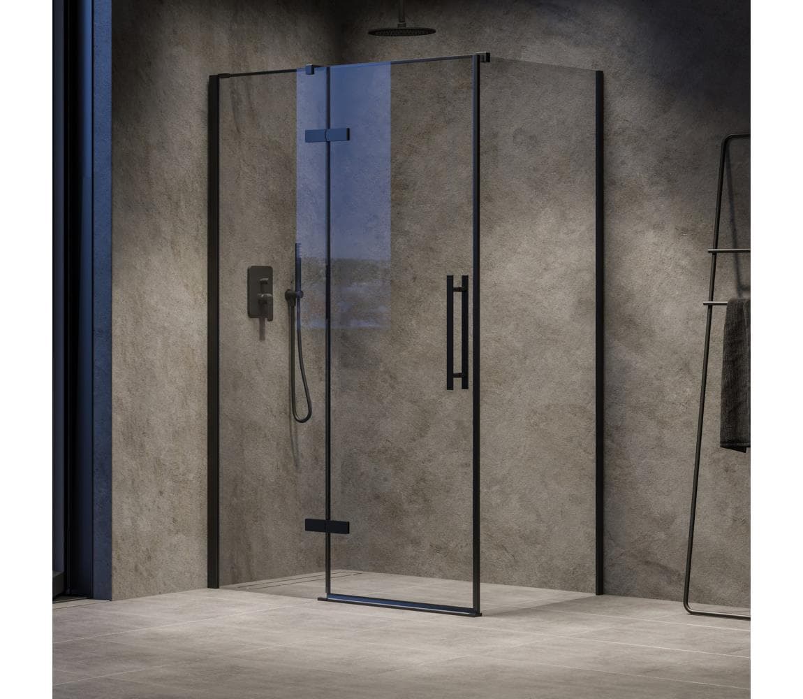 Ravak - Sprchový kút COOL 120x80 cm čierny 1xRK0277+1xRK0275 1