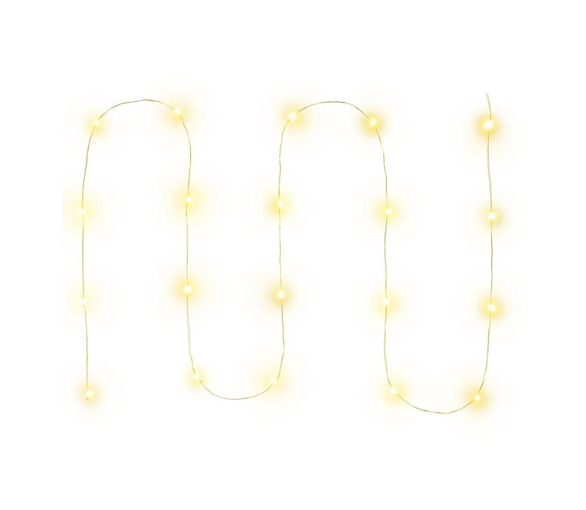 - LED reťaz 20xLED/2xAA 2,3m teplá biela 50002911 1