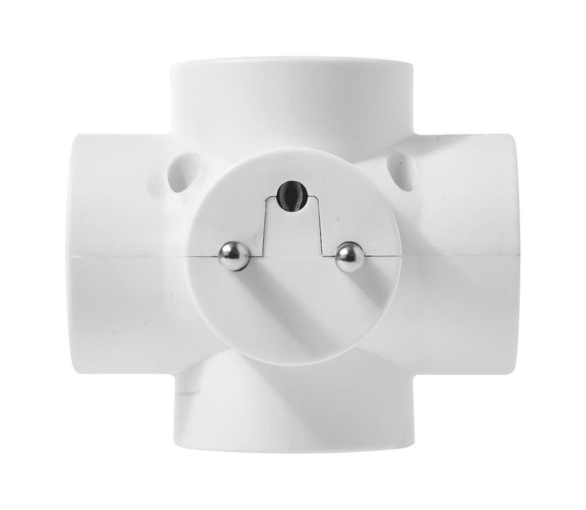 Rozbočovacia zásuvka 4x10A/250V guľatá P0040 1