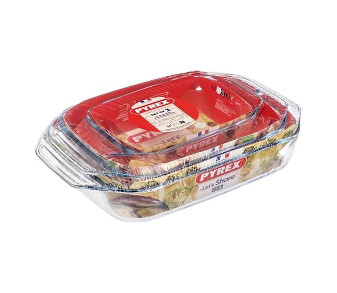 UTC SADA 3x pekáčov PYREX 1,4/3/4 l 913S602/8043 1